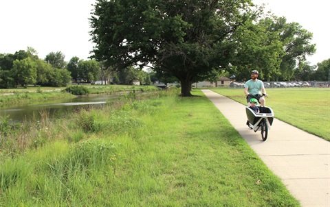 Riding Bike along Sand Creek
