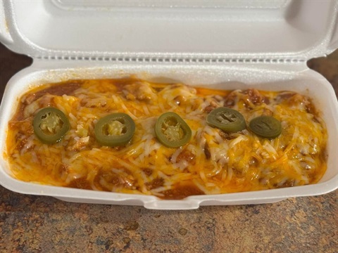Smothered burrito from Maria's Mexican Food